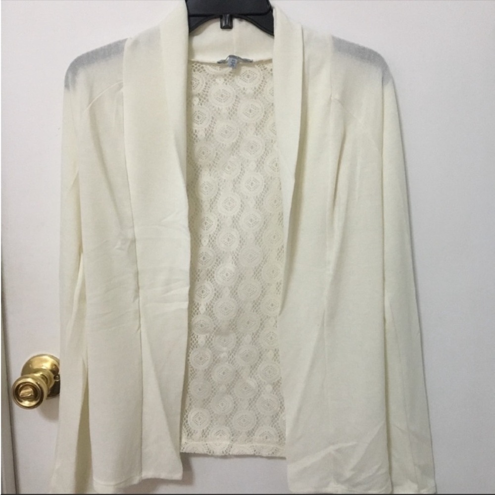 Lace back cardigan